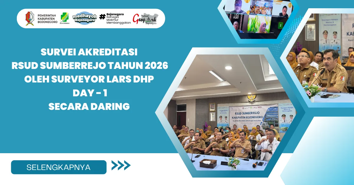 Hari Pertama Survei Akreditasi RSUD Sumberrejo Tahun 2026 Dilaksanakan Secara Daring Bersama Surveyor LARS DHP