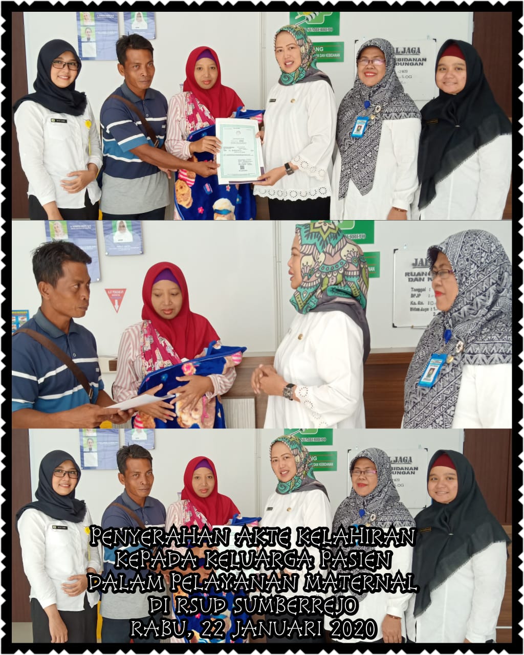 Pelayanan Maternal Rsud Sumberrejo ( Pembuatan Akta Kelahiran )