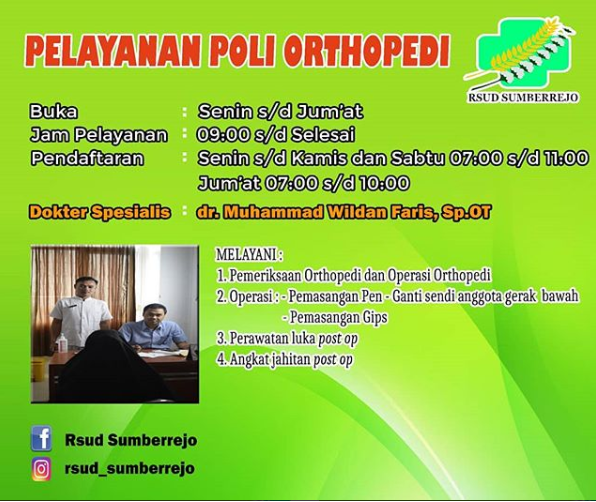 PELAYANAN POLI ORTHOPEDI