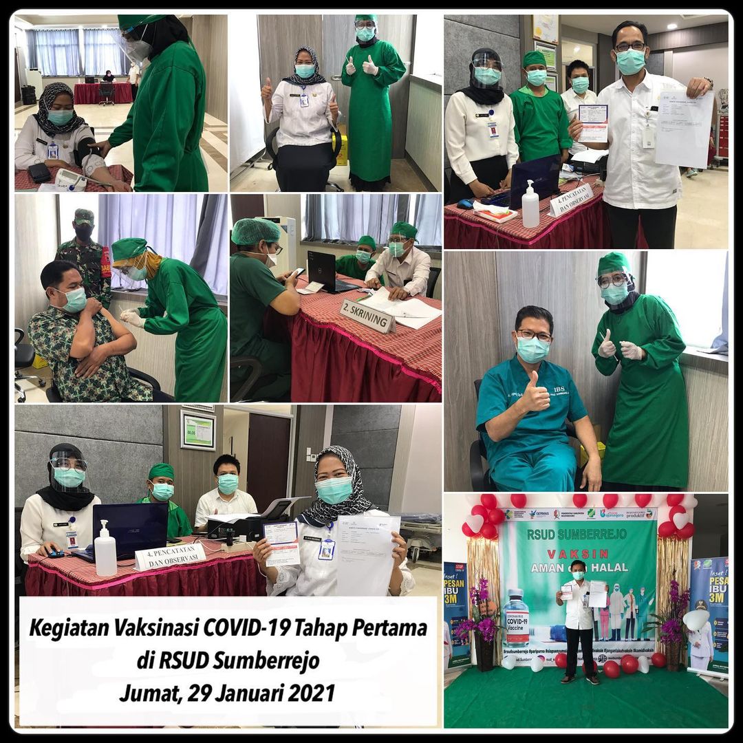 Kegiatan Vaksinasi COVID-19 Tahap Pertama Di Rsud Sumberrejo