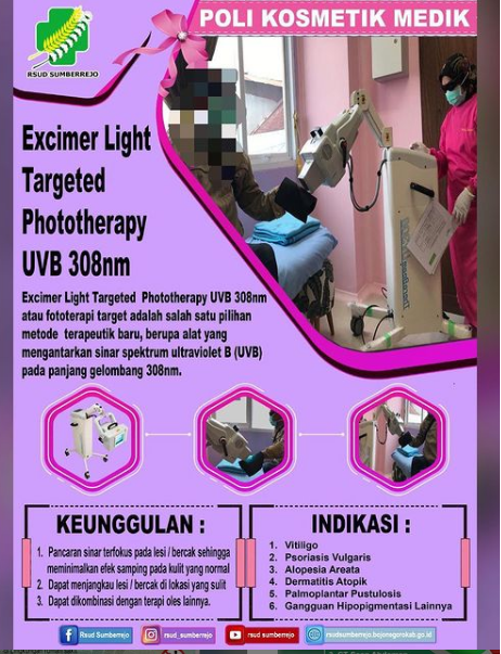 Pelayanan Baru di RSUD Sumberrejo ( Photptheraphy UVB 308nm )
