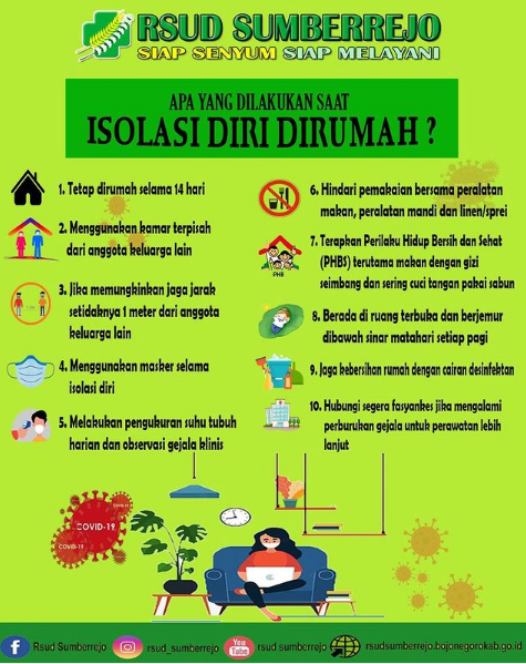 Yuk kita simak apa sih yang dilakukan saat isolasi dirumah? 🤔🤔