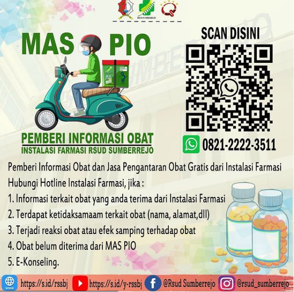 MAS PIO ( PEMBERI INFORMASI DAN PENGANTAR OBAT GRATIS )