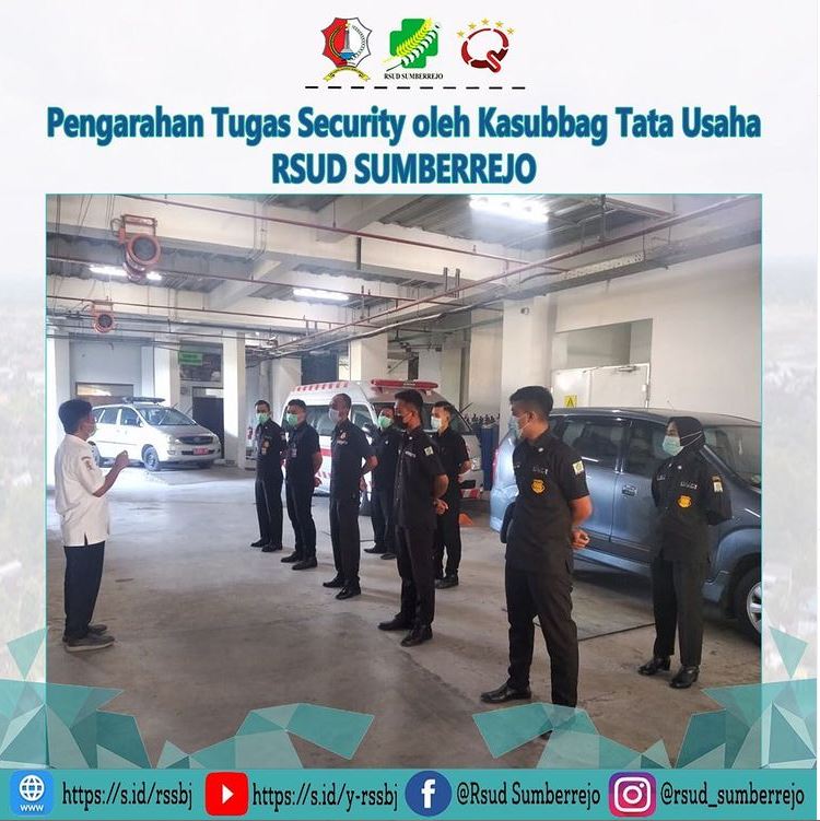 Salah Satu Tugas Security RSUD Sumberrejo