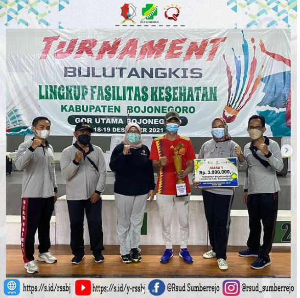Turnamen Bulutangkis Lingkup Fasilitas Kesehatan Kabupaten Bojonegoro