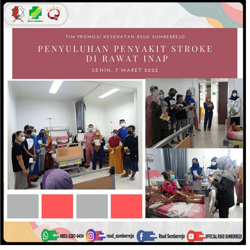 Kegiatan Penyuluhan Penyakit Stroke di Rawat Inap RSUD Sumberrejo