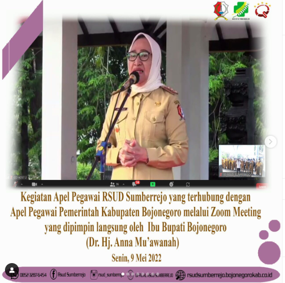 Kegiatan Apel Pegawai RSUD Sumberrejo