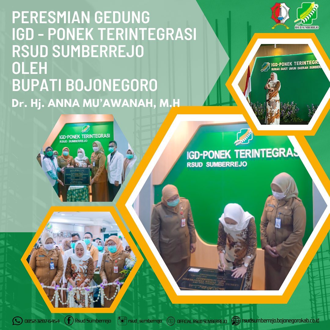 Peresmian Gedung IGD-PONEK TERINTEGRASI oleh Bupati Bojonegoro di RSUD Sumberrejo