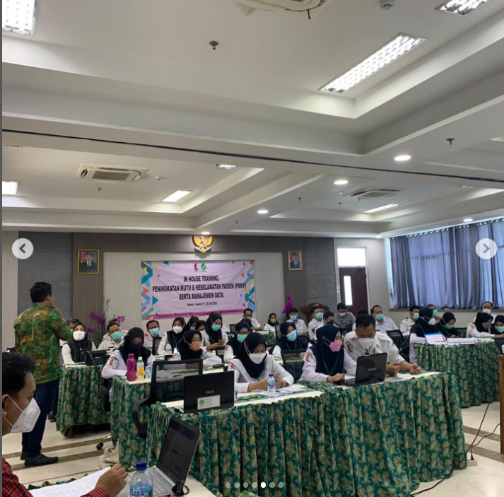 In House Training Peningkatan Mutu & Keselamatan Pasien serta Manajemen Data