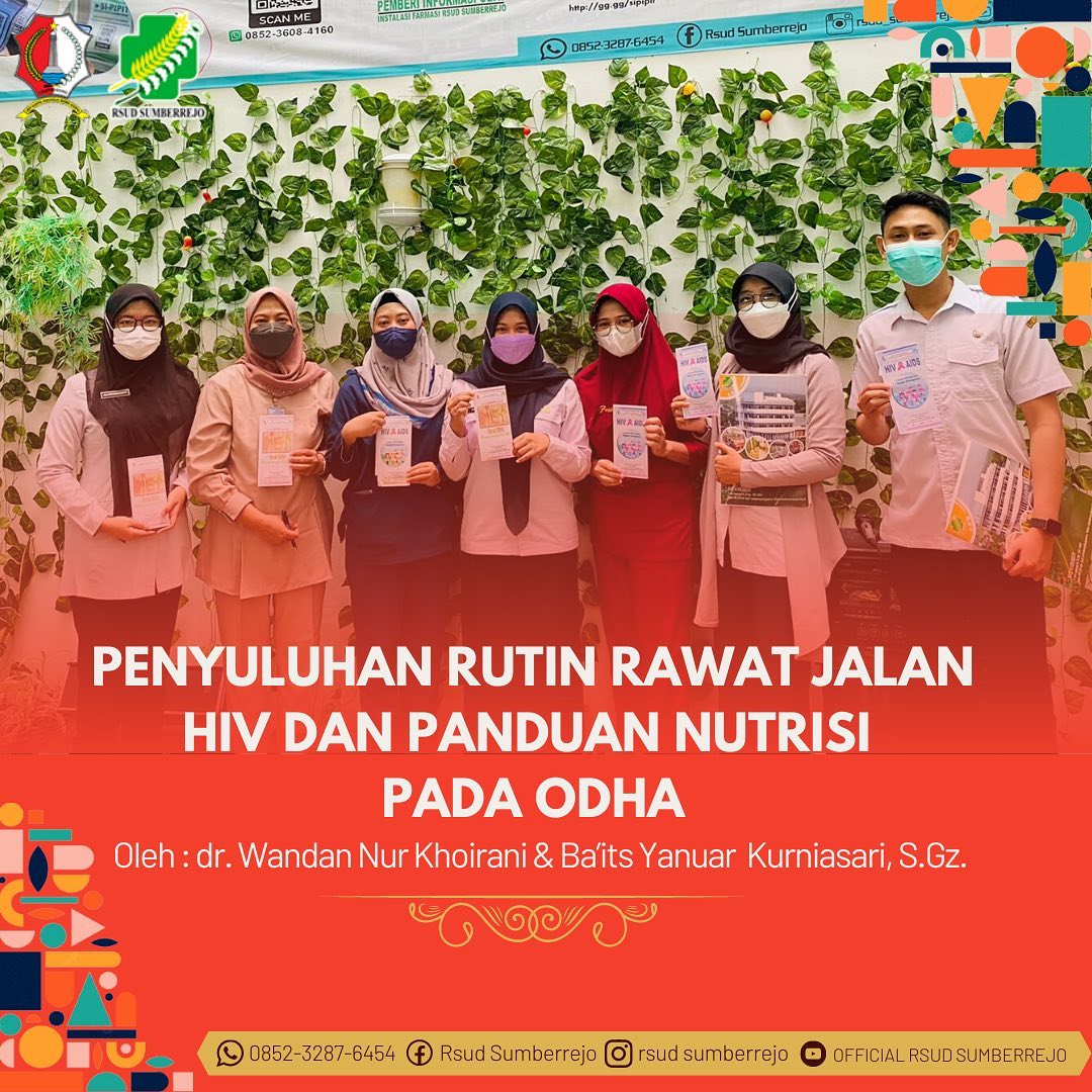 Penyuluhan Rutin Rawat Jalan dengan tema "HIV dan Panduan Nutrisi pada Odha"