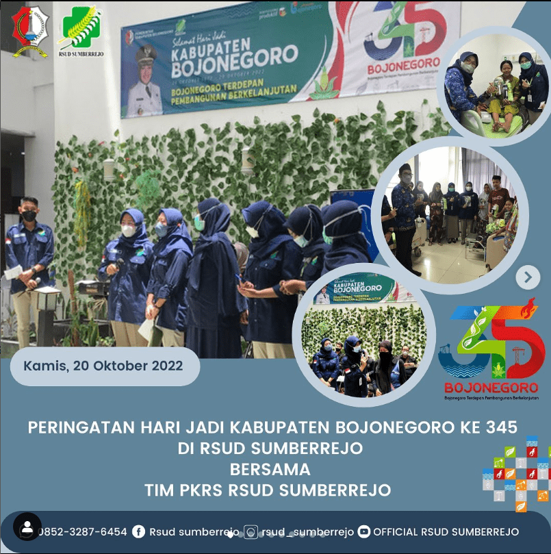Peringatan Hari Jadi Kabupaten Bojonegoro yang ke 345 di RSUD Sumberrejo