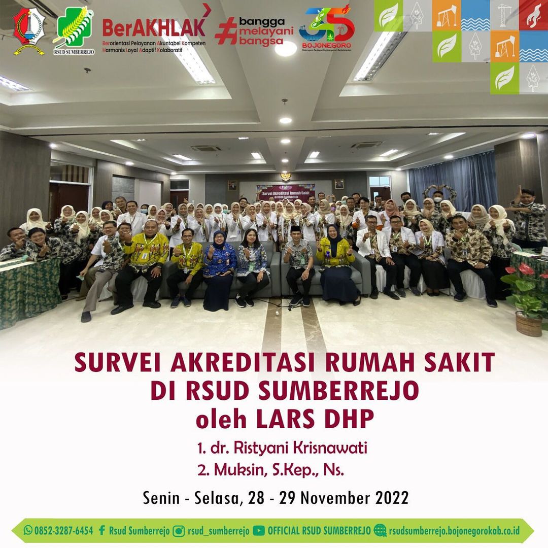 Survei Akreditasi Rumah Sakit di RSUD Sumberrejo TH 2022