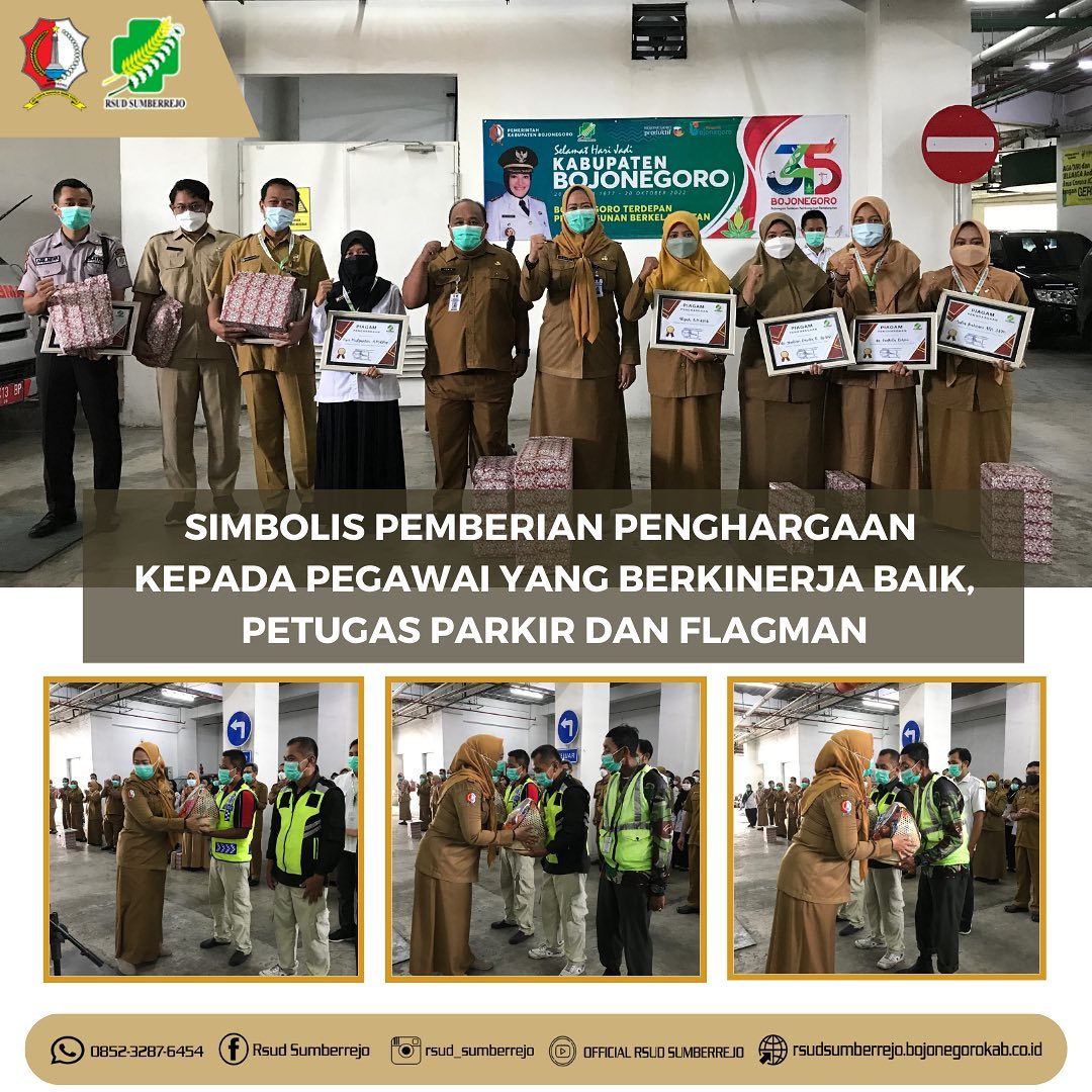 Simbolis Pemberian Penghargaan Pegawai Berkinerja Baik