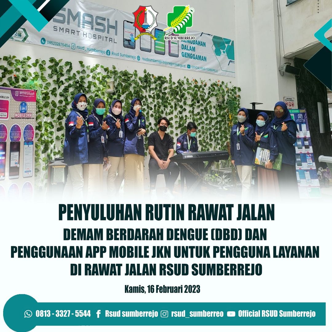 Penyuluhan Rutin Rawat Jalan Informasi terkait penyakit Demam Berdarah Dengue (DBD)