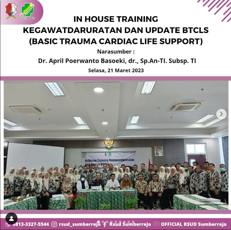 In House Training Kegawatdaruratan dan Update BTCLS