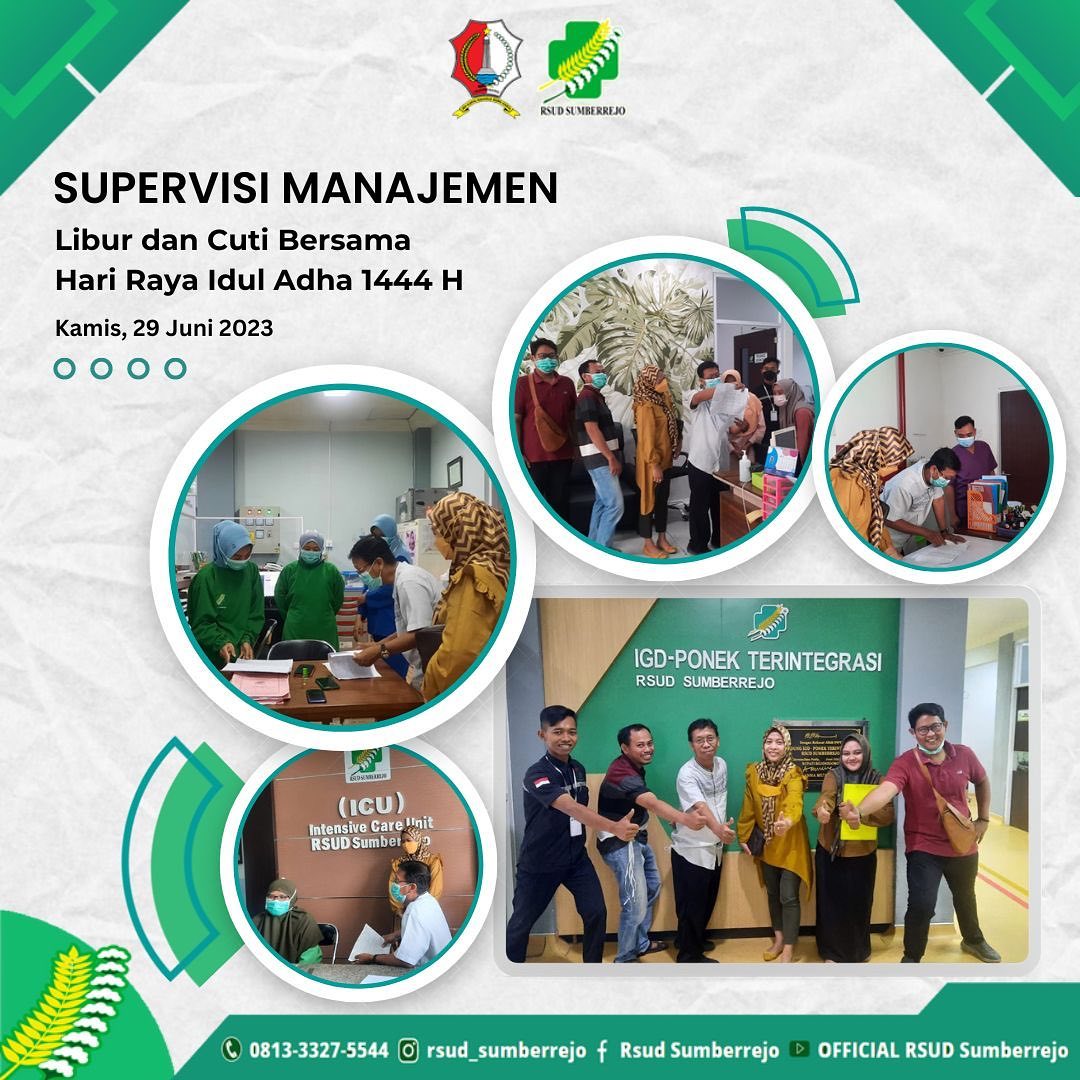 Supervisi manajemen Libur cuti bersama dan hari raya idul adha 1444 H