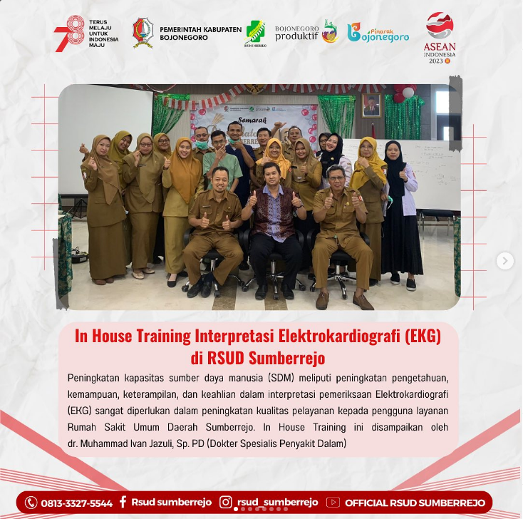 Peningkatan kompetensi pegawai yang dirangkai dalam kegiatan In House Training EKG