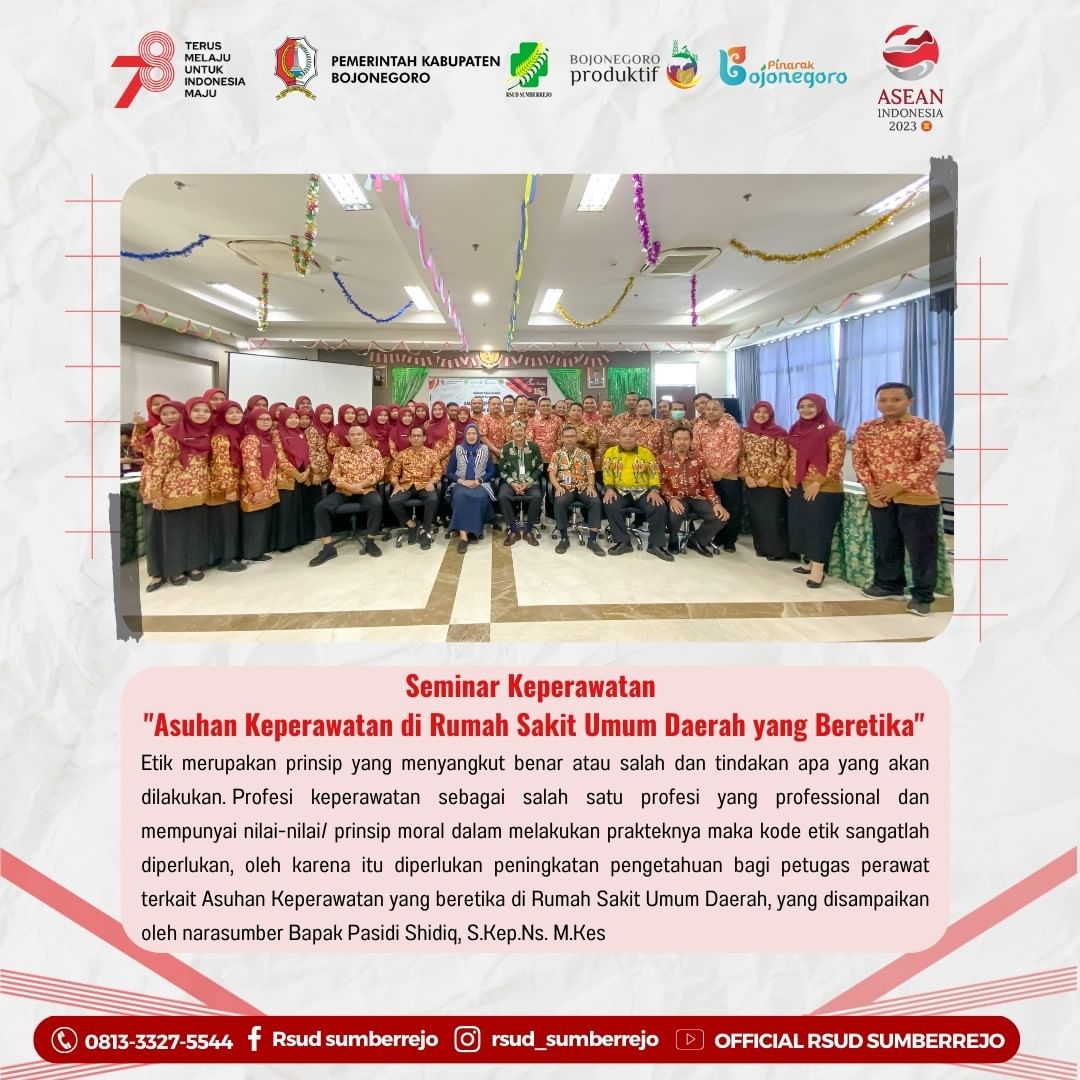 Seminar Keperawatan di RSUD Sumberrejo | 10-08-2023