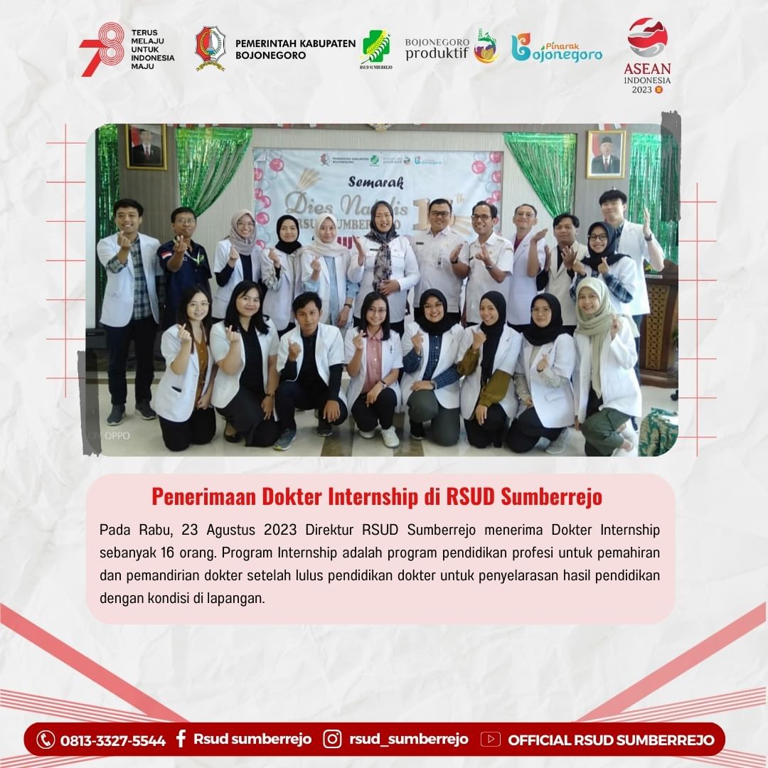 Penerimaan Dokter Internship oleh Direktur RSUD Sumberrejo
