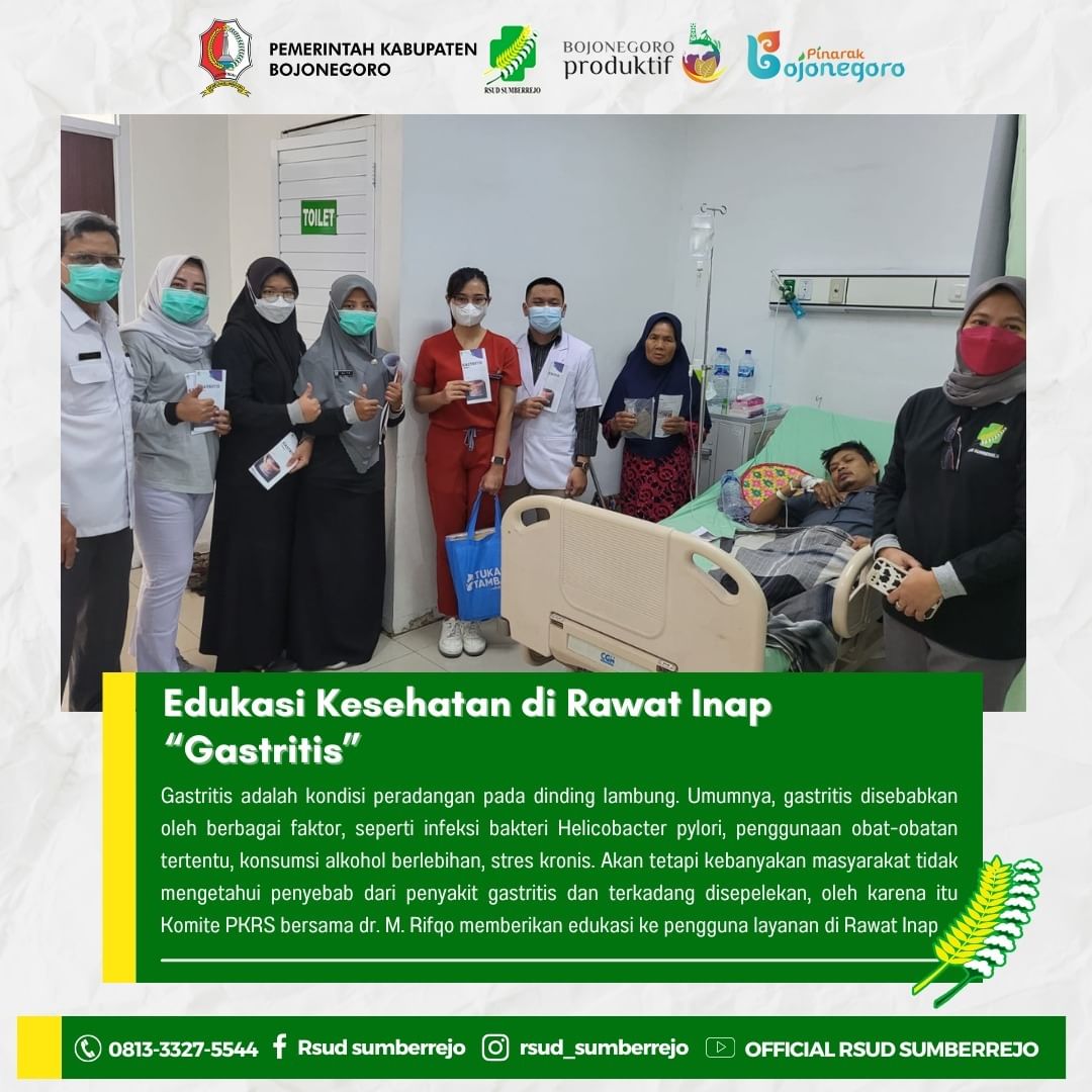 Edukasi Kesehatan di Rawat Inap ( Gastritis )