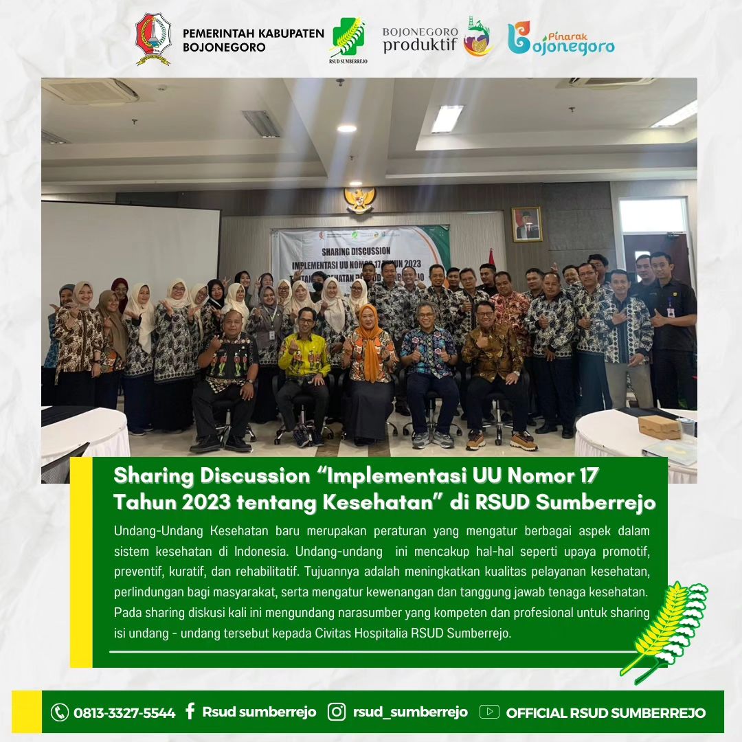 Sharing discussion "implementasi UU Nomor 17 Tahun 2023 tentang kesehatan"