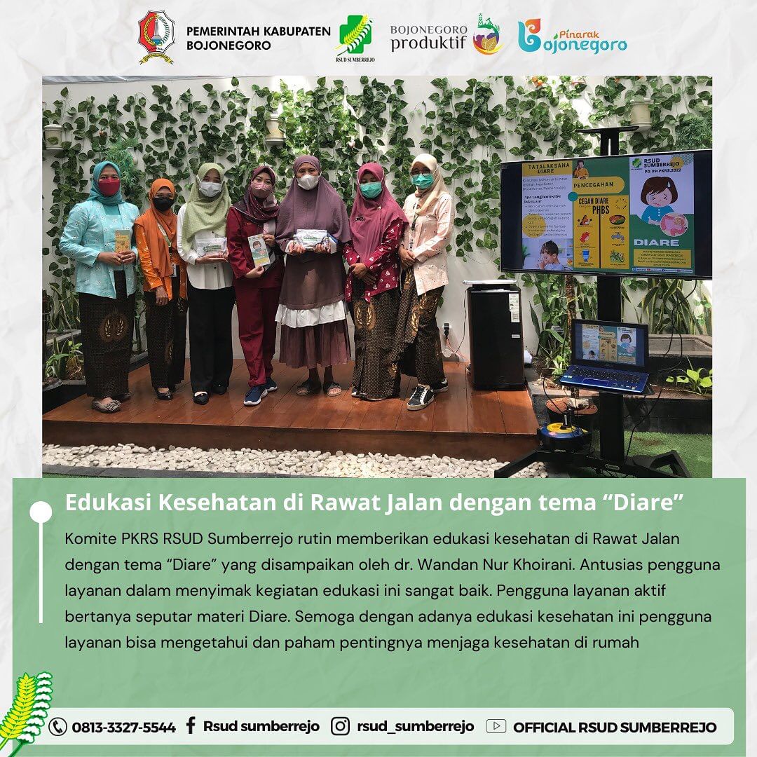 Edukasi Kesehatan di Rawat Jalan dengan tema “Diare”