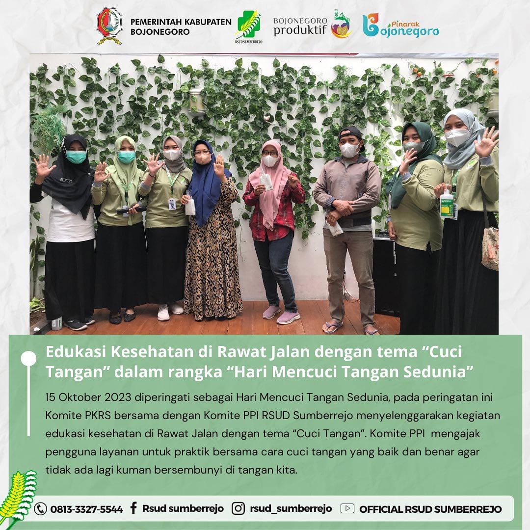 Edukasi Kesehatan di Rawat Jalan dalam Rangka Peringatan Hari Cuci Tangan Sedunia