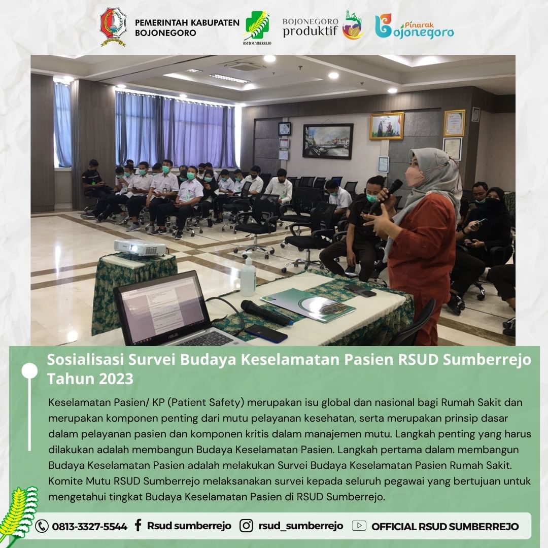 Komite Mutu RSUD Sumberrejo melaksanakan kegiatan Survei Budaya Keselamatan Pasien