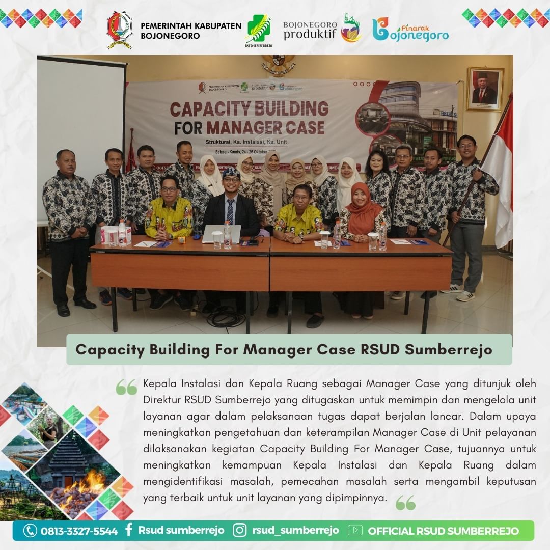 Capacity Building For Manager Case RSUD Sumberrejo