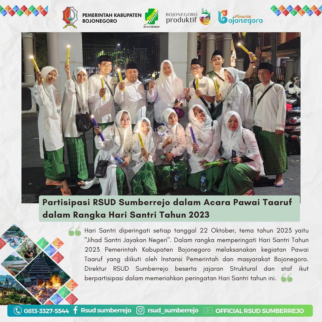 RSUD Sumberrejo ikut berpartisipasi dalam kegiatan Pawai Taaruf