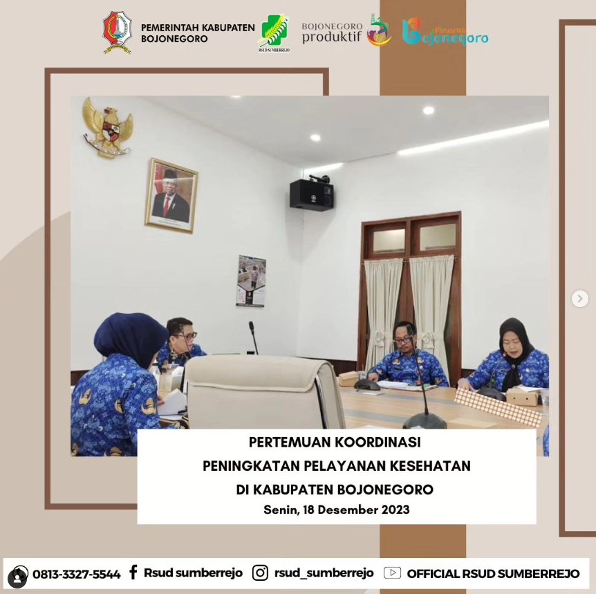 Pertemuan Koordinasi Pelayanan Kesehatan di Kabupaten Bojonegoro