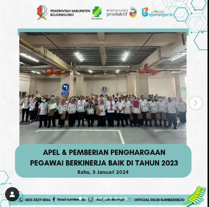 Apel & Pemberian Penghargaan Pegawai Berkinerja Baik di Tahun 2023