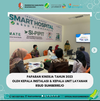 Paparan Kinerja Tahun 2023 oleh Kepala Instalasi & Kepala Unit Layanan RSUD Sumberrejo