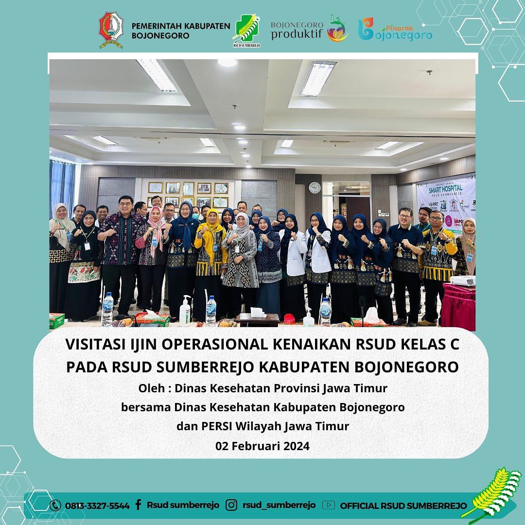 Verifikasi lapangan ijin operasional kenaikan RSUD Kelas C pada RSUD Sumberrejo