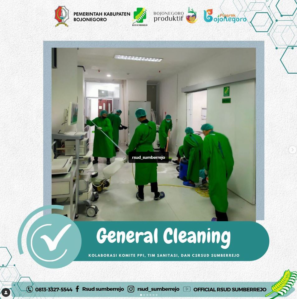 Kegiatan General Cleaning dilakukan secara berkala sebagai upaya penerapan prinsip 5R
