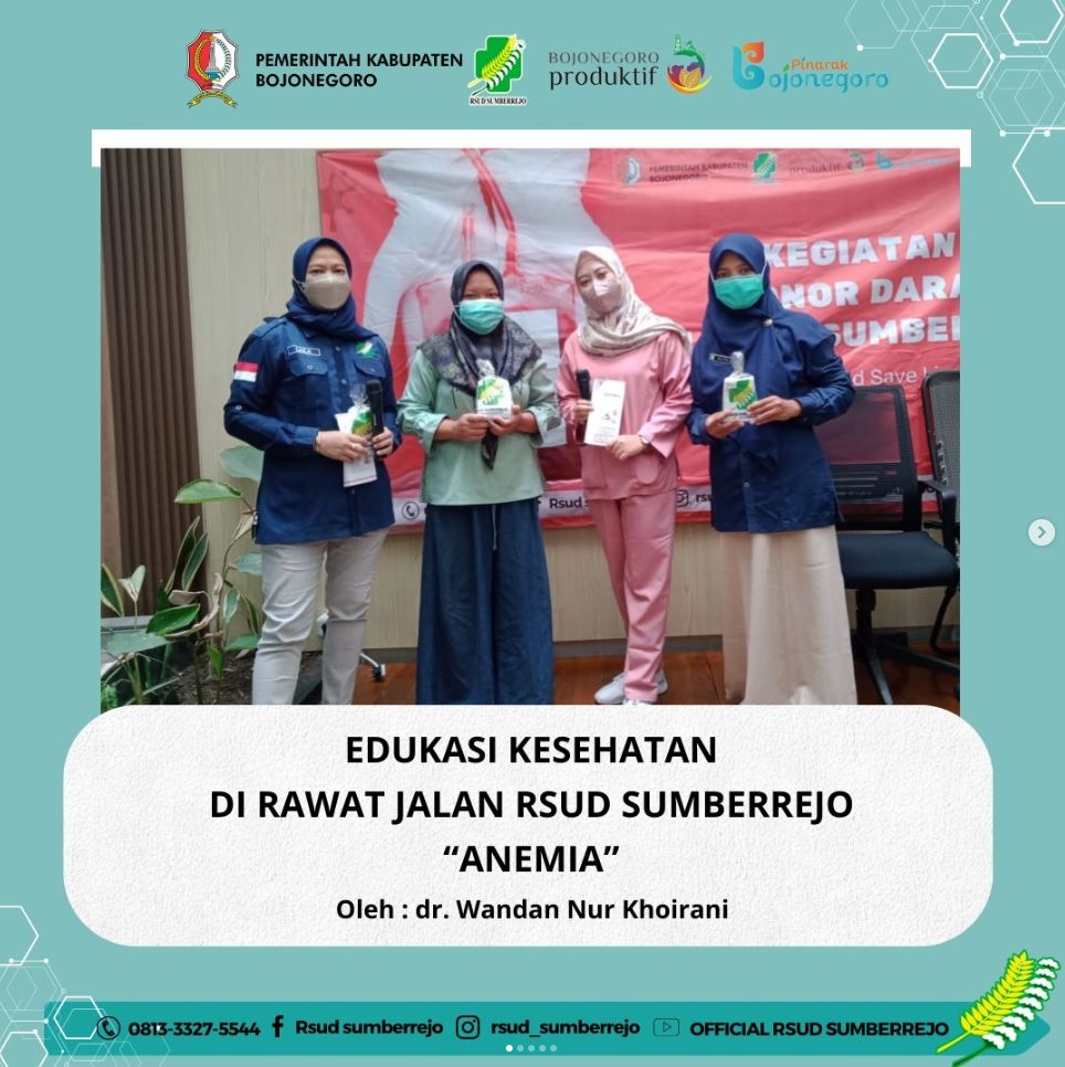 Edukasi Kesehatan di Rawat Jalan RSUD Sumberrejo dengan tema Anemia
