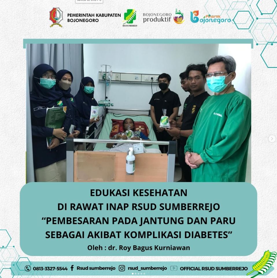 Edukasi Kesehatan di Rawat Jalan RSUD Sumberrejo dengan tema Anemia oleh dr. Roy Bagus Kurniawan
