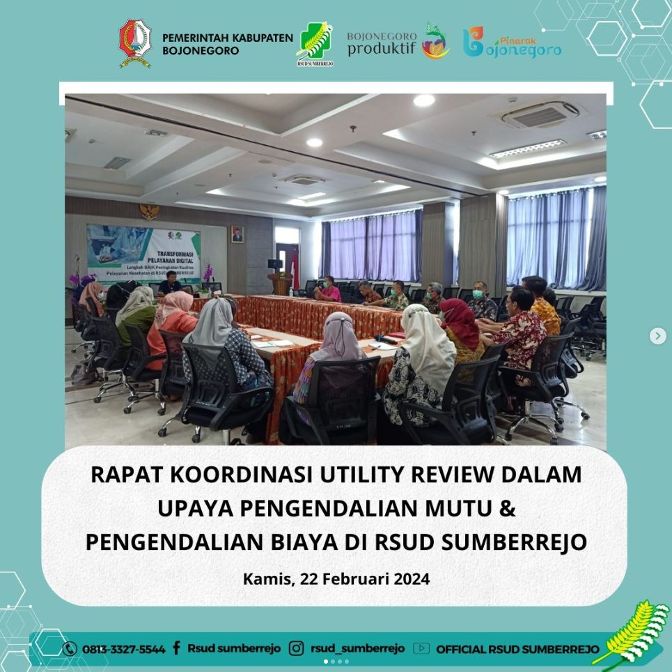 Utility review merupakan suatu metode untuk menjamin mutu pelayanan terkait penghematan biaya