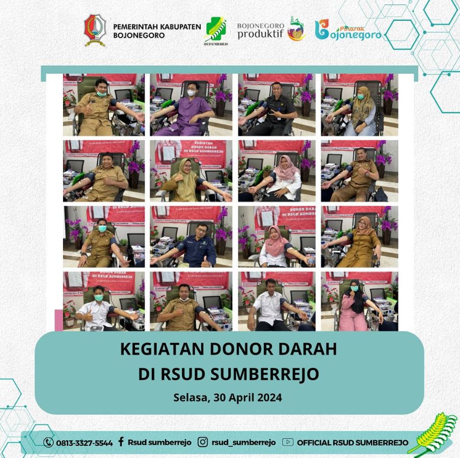 Kegiatan Donor Darah di RSUD Sumberrejo yang rutin dilaksanakan setiap dua bulan sekali