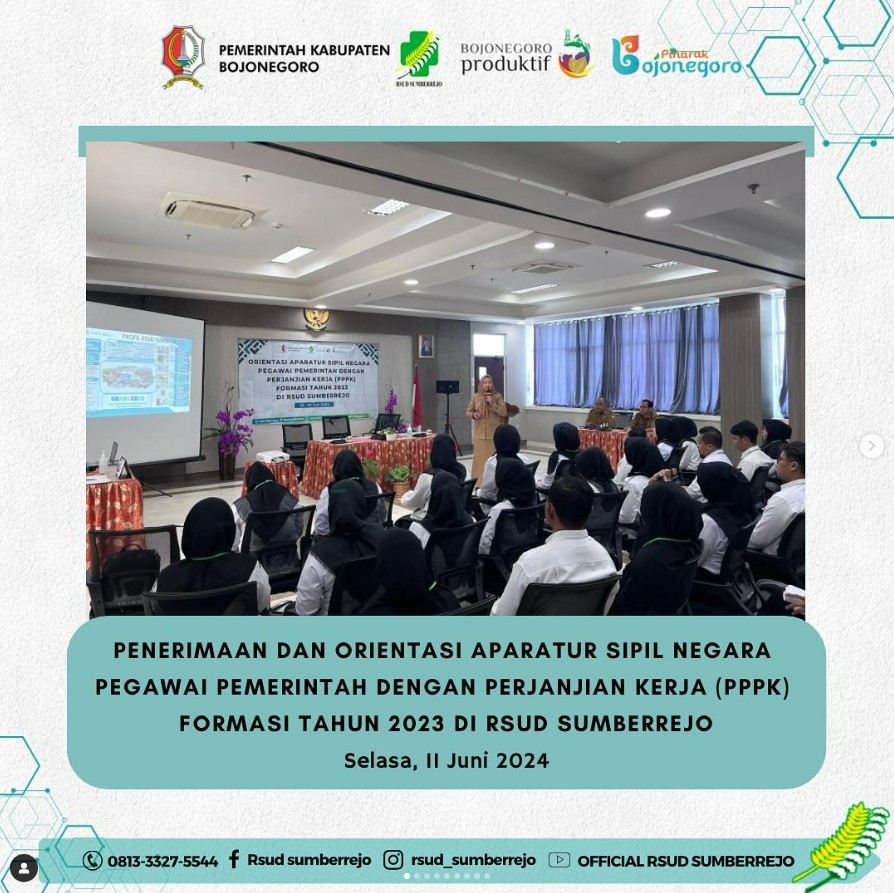 Orientasi Umum Hari Ke-1 bagi ASN PPPK Formasi Tahun 2023 di RSUD Sumberrejo