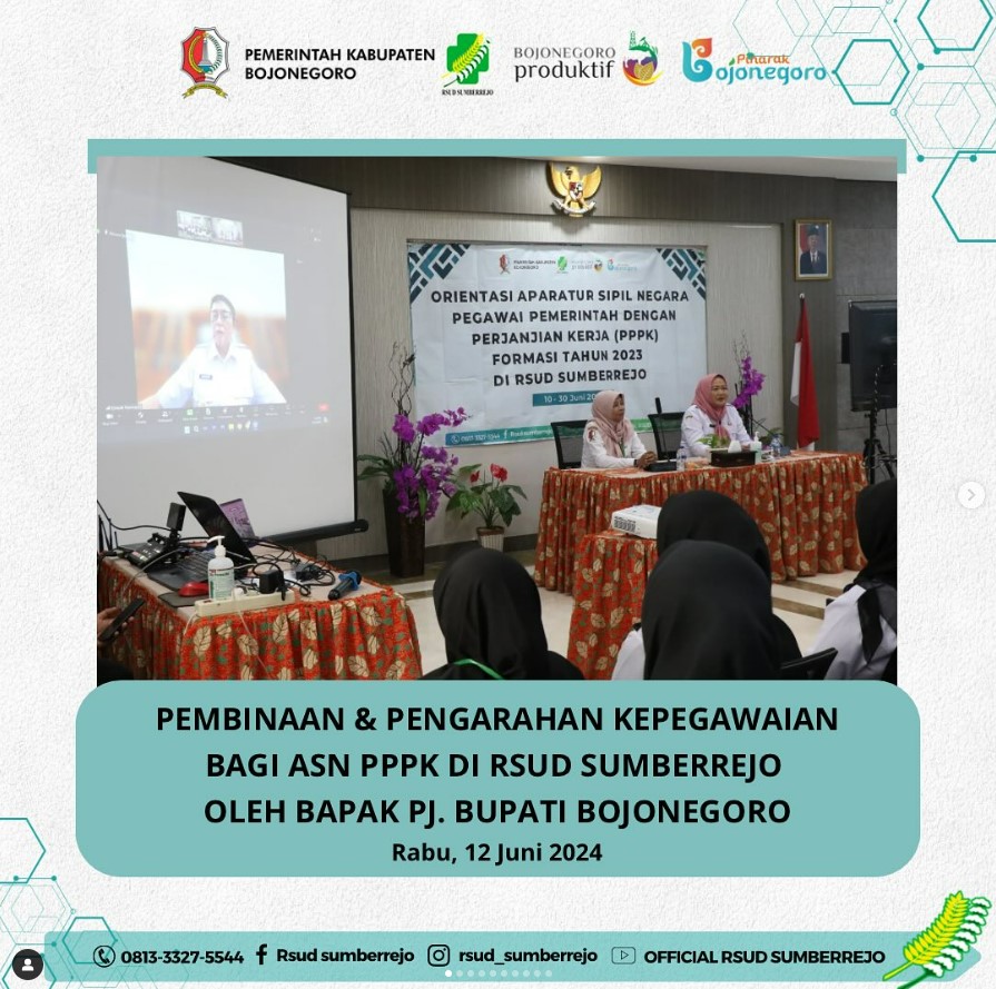 Kegiatan Orientasi PPPK Formasi Tahun 2023 di RSUD Sumberrejo.
