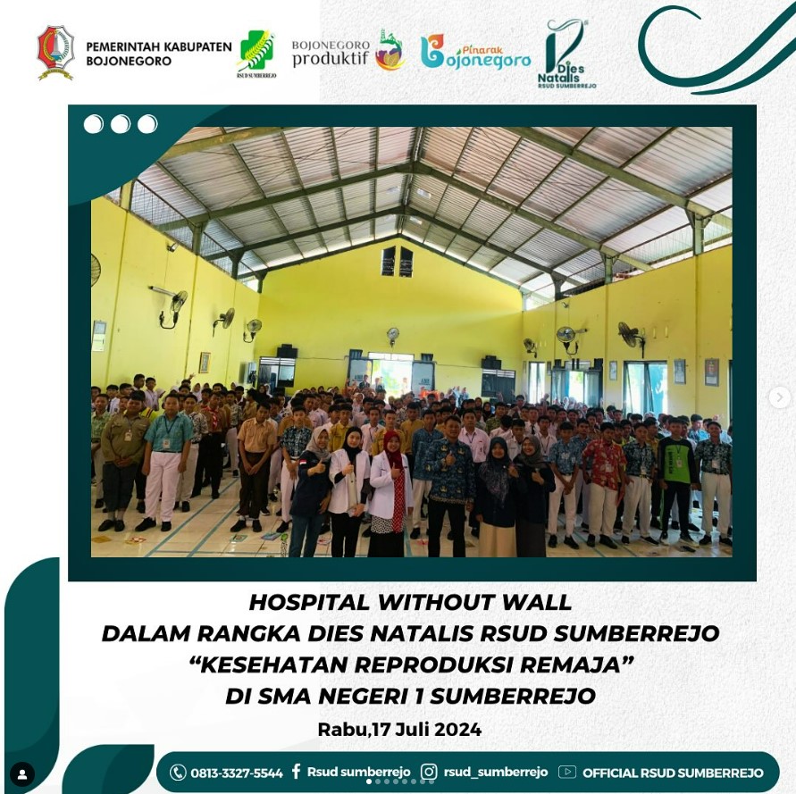 kegiatan Hospital Without Wall di SMA Negeri 1 Sumberrejo dengan tema “Kesehatan Reproduksi Remaja”