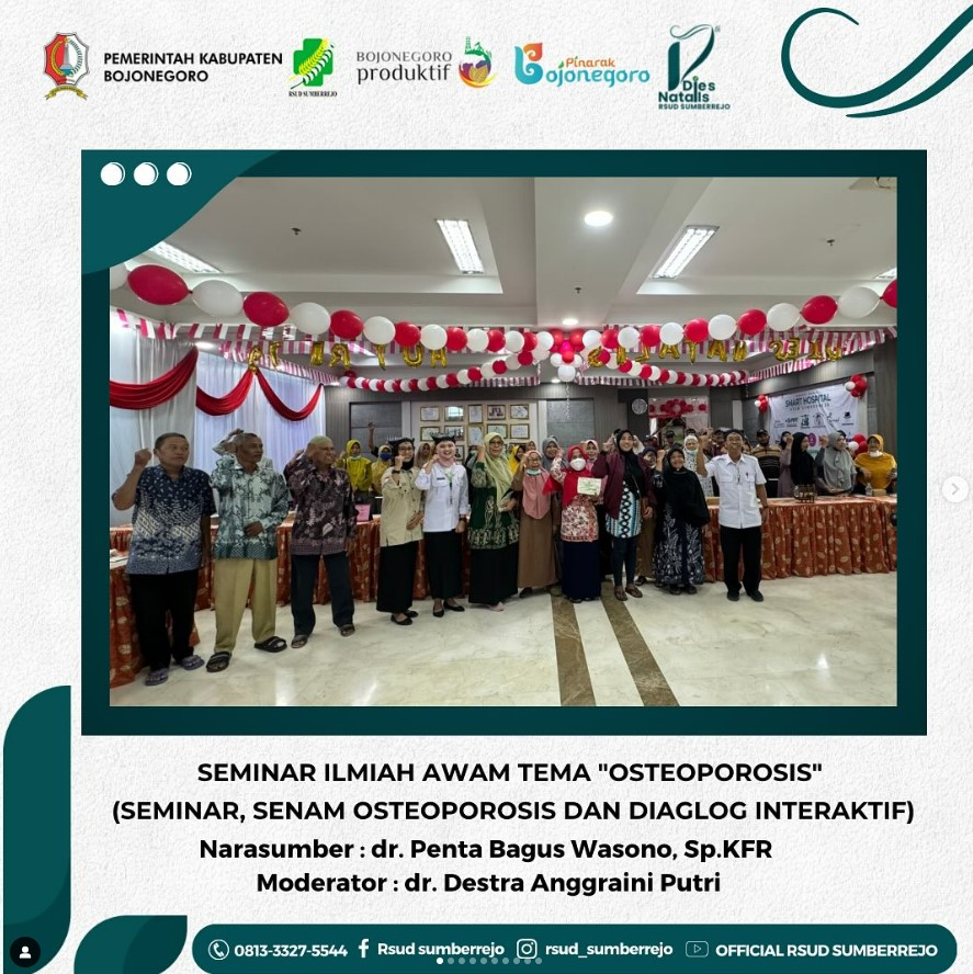 Seminar Ilmiah Awam “Osteoporosis”