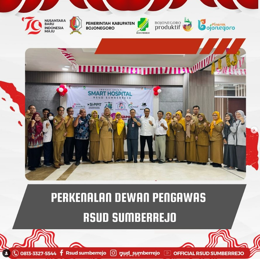 Perkenalan Dewan Pengawas RSUD Sumberrejo