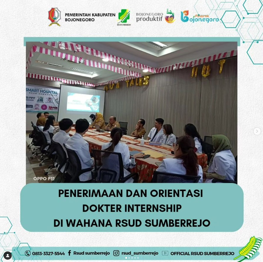 Penerimaan dan Orientasi dokter Internship periode 22 Agustus 2024 - 21 Agustus 2025