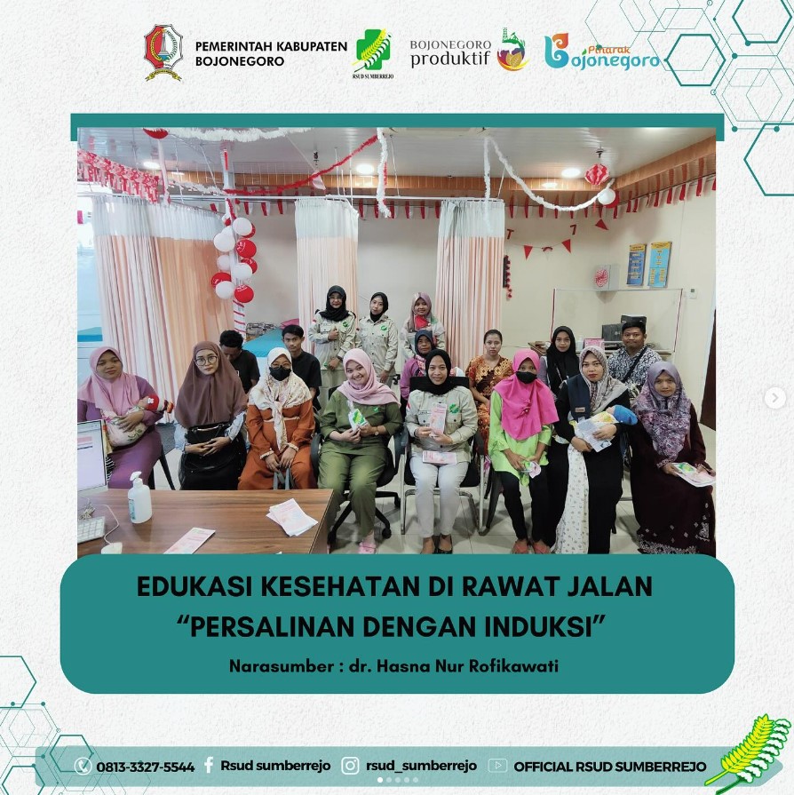 Edukasi Kesehatan di Rawat Jalan tema “Persalinan dengan Induksi”