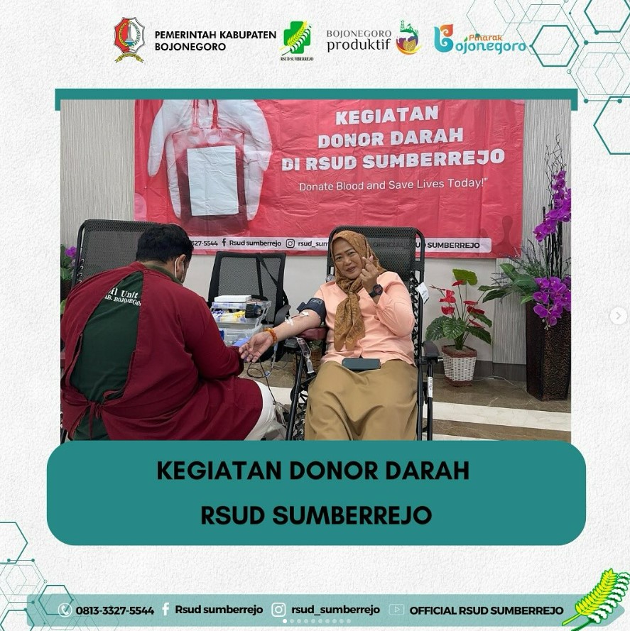 Kegiatan Donor Darah di RSUD Sumberrejo