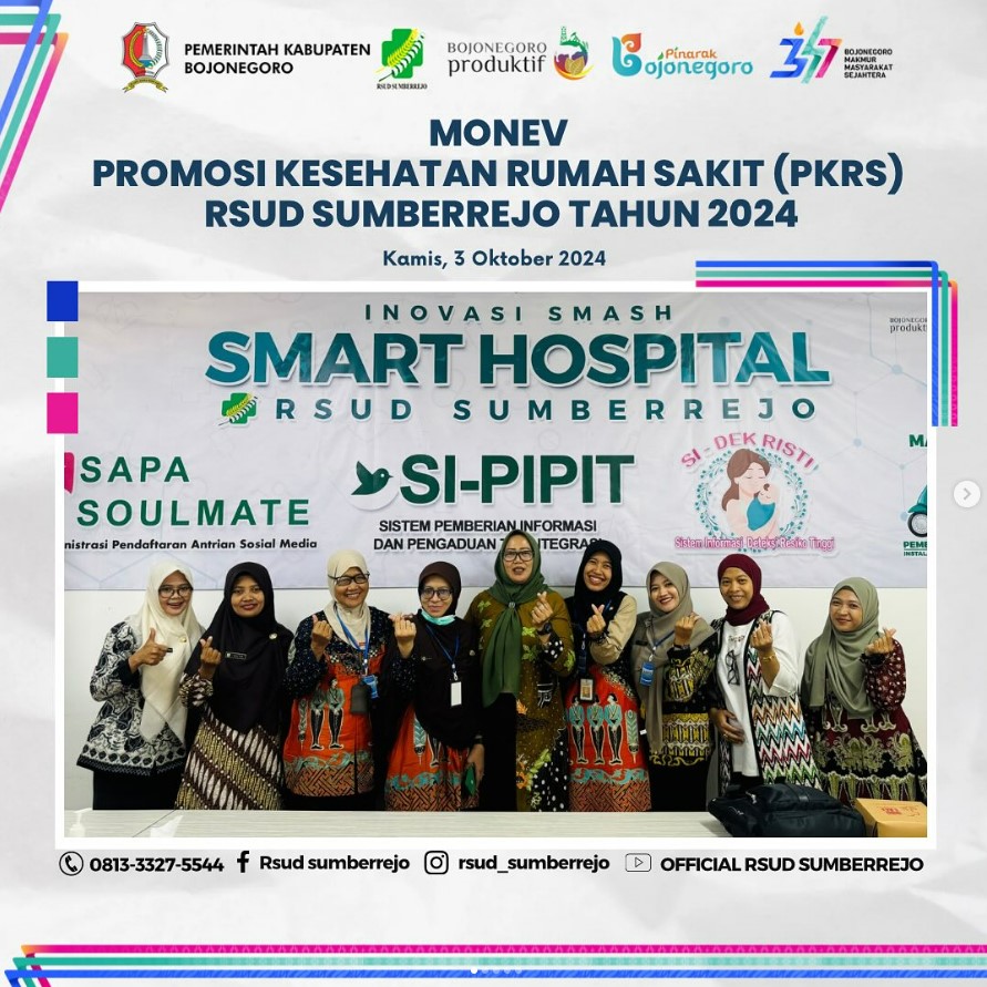 Monev PKRS yang dilaksanakan oleh Dinas Kesehatan Kabupaten Bojonegoro.