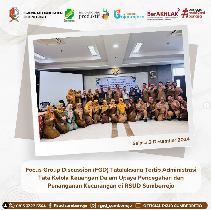Focus Group Discussion (FGD) tatalaksana tertib administrasi tata kelola keuangan