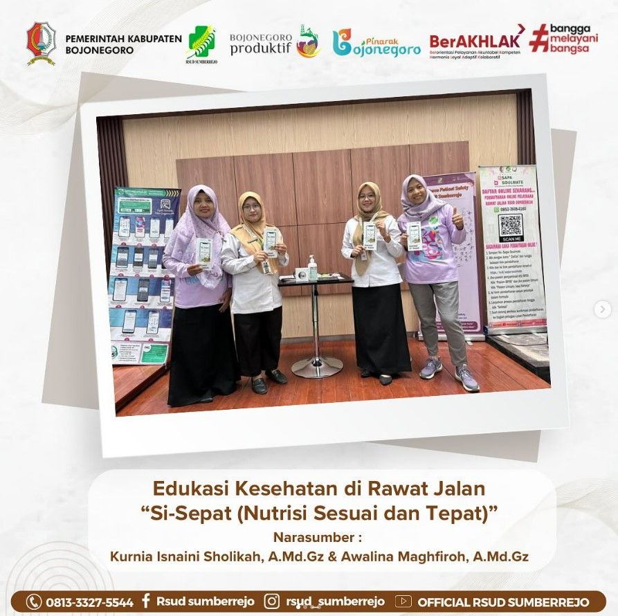 Edukasi Kesehatan di Rawat Jalan “Si-Sepat (Nutrisi Sesuai dan Tepat)”